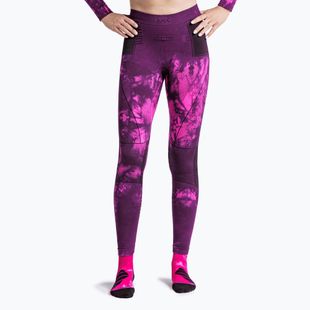 Pantaloni termici X-Bionic Energy Accumulator Wild tiedye x black/fluo pink