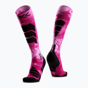 Calze da sci X-Socks Ski Expert Wild Otc x black/fluo pink