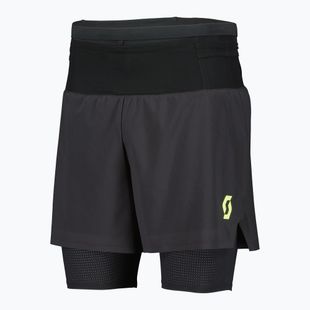 Pantaloncini running uomo SCOTT RC Run Hybrid black/yellow