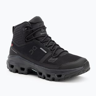 Scarpe da uomo On Cloudrock Mid Waterproof nero/nero