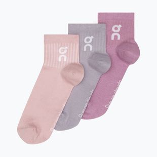 On Running Logo Sock Mid 3 paia malva/lavanda