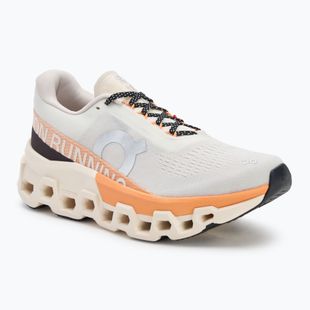 Scarpe da corsa On Cloudmonster 2 da donna, avorio/tangerine