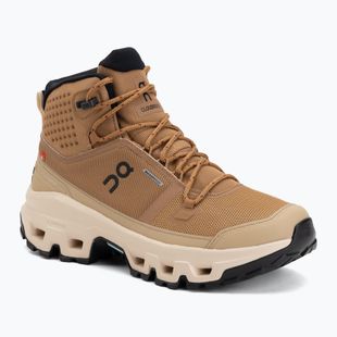 Scarpe da donna On Cloudrock Mid Waterproof sphinx/sand