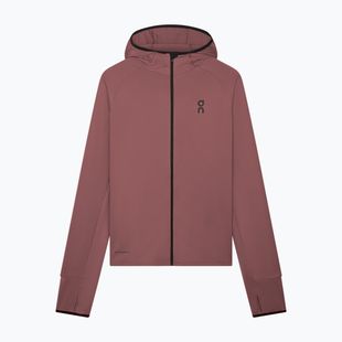 Felpa da corsa uomo On Climate Zip Hoodie barberry