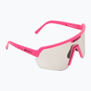 Occhiali da sole SCOTT Sport Shield LS rosa acido/grigio sensibile alla luce