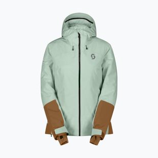 SCOTT Ultimate Dryo Tech giacca da sci donna verde fresco/marrone pane