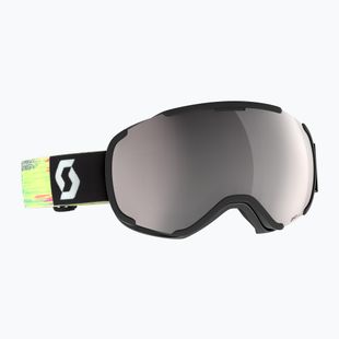 Maschera da sci SCOTT Faze II black/neon yellow/amp silver chrome