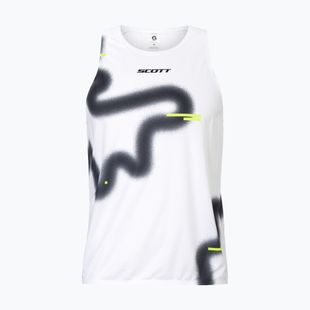Maglia da corsa da uomo SCOTT RC Run Tank white/black