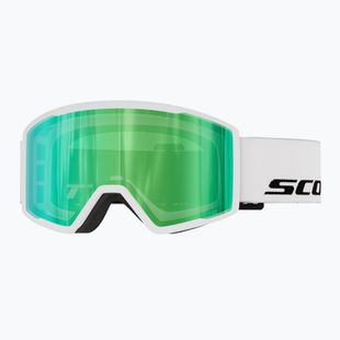Maschera da sci SCOTT Trace Pro white/green chrome