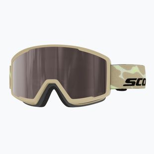 Maschera da sci SCOTT Trace Pro Compact mojave beige/silver chrome