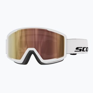 Maschera da sci SCOTT Trace Pro Compact S1-3 white/amp ls cinnamon chrome