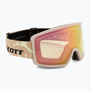 Maschera da sci Scott Neo Compact Light Sensitive S1-3 mojave beige/amp ls cinnamon chrome