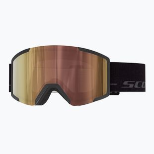 Maschera da sci Scott Shield LS black/fog grey/amp ls cinnamon chrome