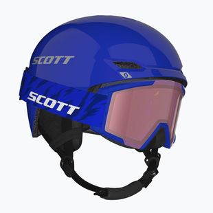Casco da sci per bambini SCOTT Track + Gogle Factor Pro Combo blue/grey