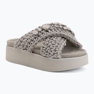 Ciabatte da donna INUIKII Woven Stones Platform stone grey