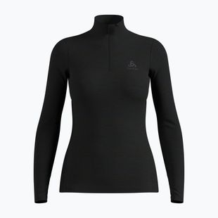 Felpa termica donna ODLO Merino 200 Bl Top Turtle Neck black