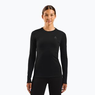 Maglia termica da donna ODLO Merino 160 Bl Top Crew Neck black