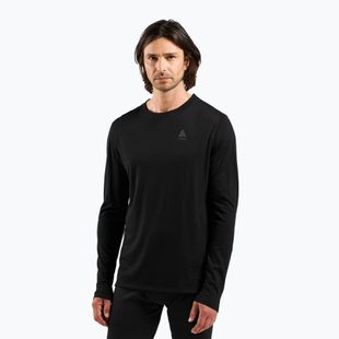 Maglia termica a maniche lunghe da uomo ODLO Merino 160 Bl Top Crew Neck black