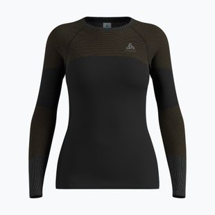 Maglia termica da donna a maniche lunghe ODLO Fundamentals Performance Warm Bl Top Crew Neck black