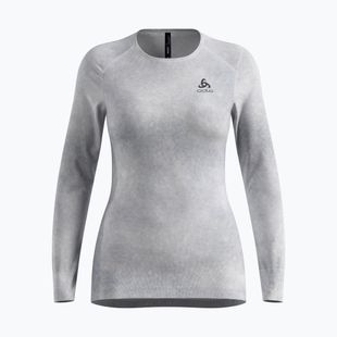 Maglia termica a maniche lunghe da donna ODLO Active Warm X Pow Bl Top Crew Neck odlo silver grey
