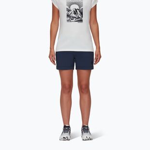 Pantaloncini da trekking Mammut da donna Runbold Roll Cuff marine