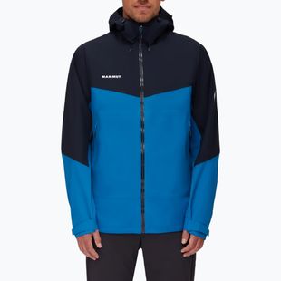 Mammut Convey Tour HS Giacca antipioggia da uomo con cappuccio ice marine