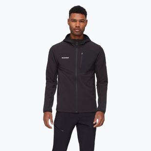 Felpa da trekking da uomo Mammut Madris Light ML con cappuccio black
