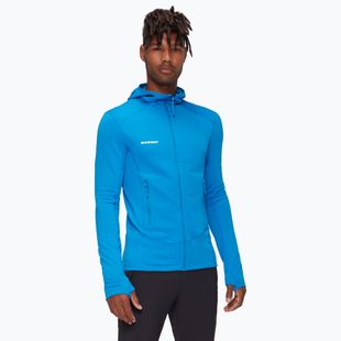 Felpa da trekking Mammut da uomo Taiss Light ML con cappuccio blu ghiacciaio