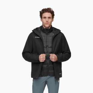Giacca 3-in-1 da uomo Mammut Treeline 3 in 1 HS Hooded Jacket Men black/black