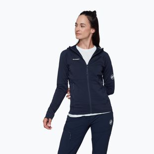 Felpa da donna Mammut Taiss ML Hooded marine
