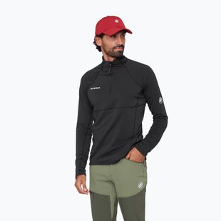 Felpa da uomo Mammut Taiss ML Half Zip Pull black