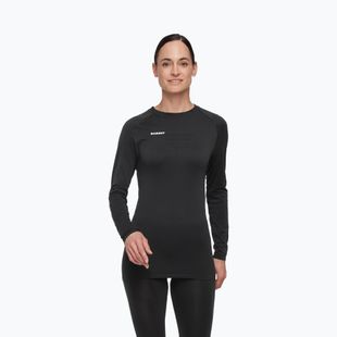 Maglia termica da donna Mammut All-Mountain Seamless BL Mid nero/bianco