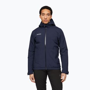Giacca impermeabile da uomo Mammut Linard HS Thermo Hooded Jacket Men marine