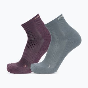 Calze Mammut Multisport Quarter Socks 2 pack paloja/strata