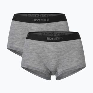 Boxer termici da donna super.natural Tundra 175 Hipser 2 paia sashmere grey melange/cashmere grey melange