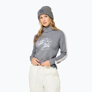 Maglione da donna Super.Natural Freeride Roll Neck cashmere grey melange / f. white / f. white