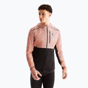 Giacca da corsa On Weather Lumos woodrose/nero da uomo