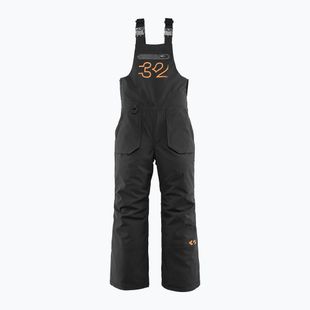 Salopette da snowboard per bambini ThirtyTwo Basement Bib black/orange