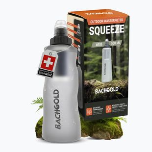 Borraccia da trekking con filtro Bachgold Squeee 500 ml white