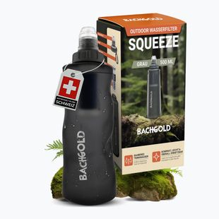 Borraccia da trekking con filtro Bachgold Squeee 500 ml grey