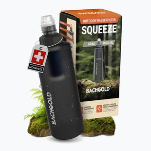 Borraccia da trekking con filtro Bachgold Squeee 1000 ml grey