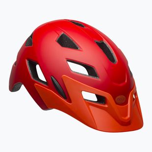 Casco da bici per bambini Bell Sidetrack Integrated MIPS Jr rosso opaco/arancio
