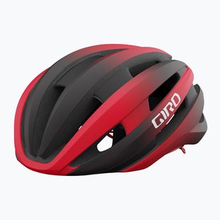 Giro Synthe II Integrated MIPS casco da bici nero opaco/rosso brillante