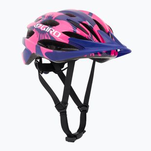 Casco da bici Giro Raze per bambini, fiori blu bacca