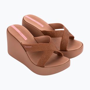 Ciabatte da donna Ipanema High Fashion II Slide brown/glitter/pink