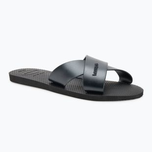 Infradito da donna Havaianas Aqua Metallic nero