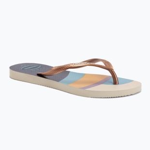 Infradito Havaianas Slim Palette Glow da donna, beige