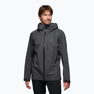 Giacca da pioggia Black Diamond Highline Stretch Shell uomo antracite