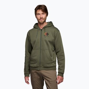Felpa da uomo Black Diamond Faded Full Zip Hoody tundra