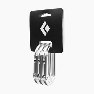 Moschettoni Black Diamond Oval Keylock 3 pcs polished